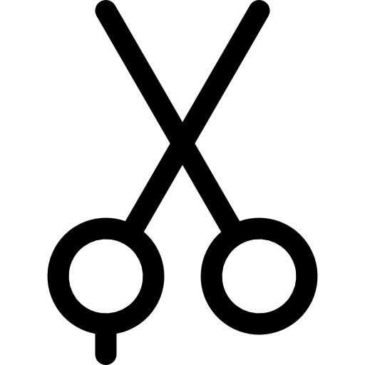 ciseaux Basic Rounded Lineal Icône