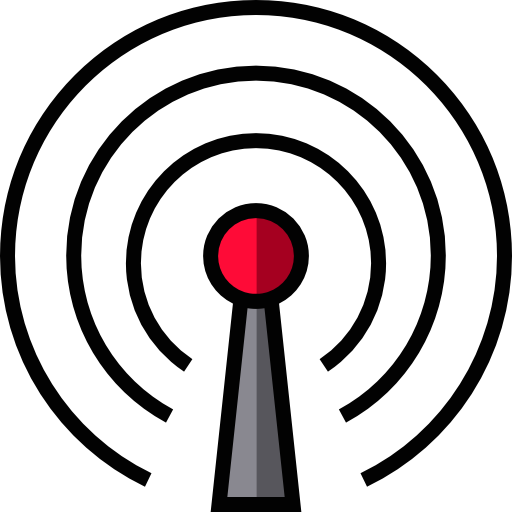 antenne Detailed Straight Lineal color Icône