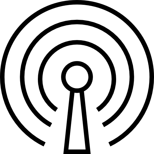 antena Detailed Straight Lineal ikona