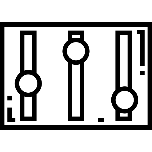 sterownica Detailed Straight Lineal ikona