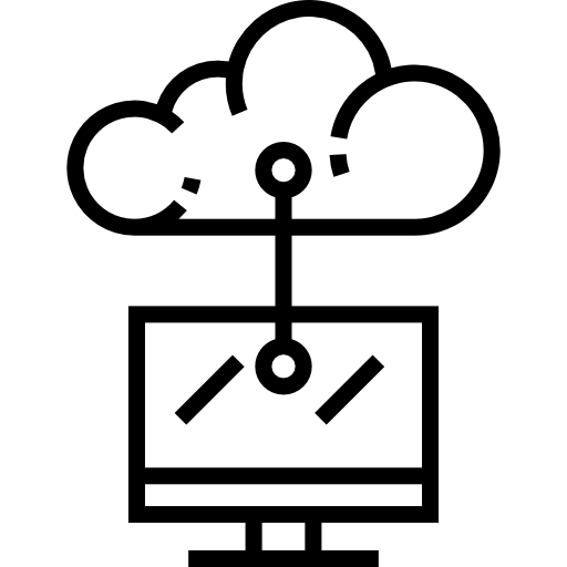 雲 Detailed Straight Lineal icon