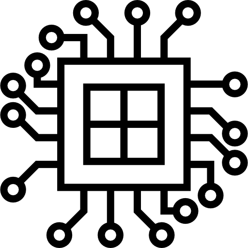 Микрочип Detailed Straight Lineal иконка