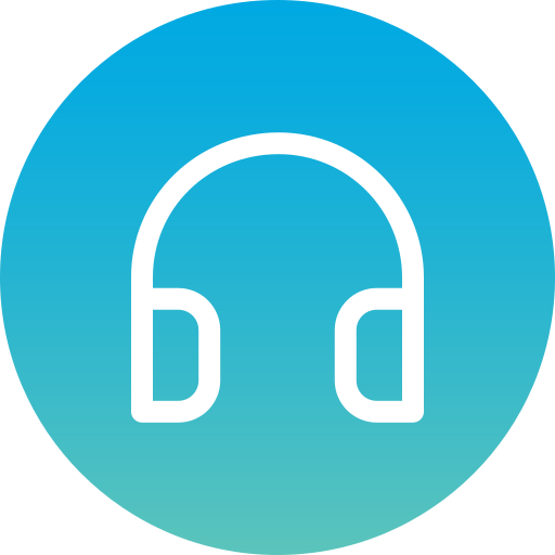 auriculares Generic Flat Gradient icono