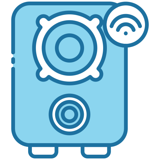 Smart speaker Generic Blue icon