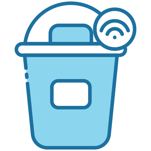 cestino dei rifiuti Generic Blue icona