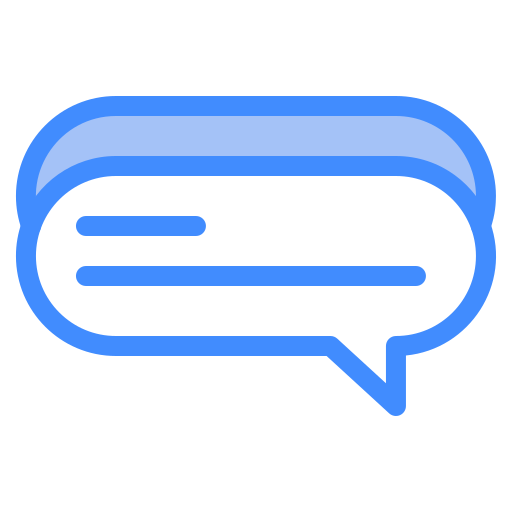gesprek Generic Blue icoon