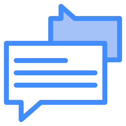 Text message Generic Blue icon