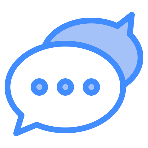 Chat box Generic Blue icon