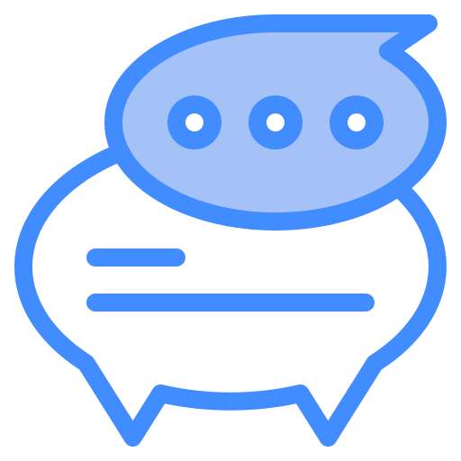 대화 Generic Blue icon