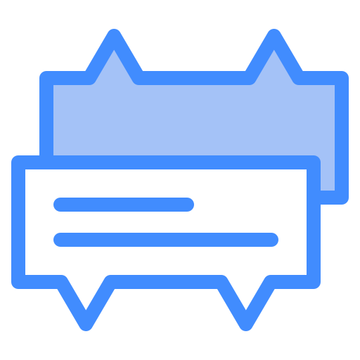 Text message Generic Blue icon