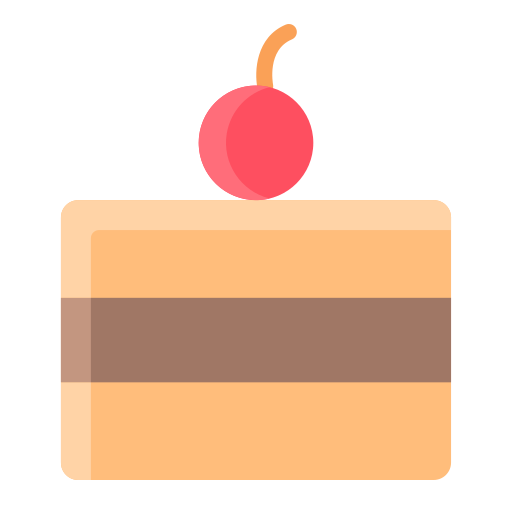 Chocolate cake Generic Flat icon