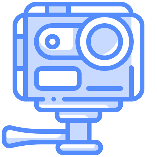 Action camera Generic Blue icon