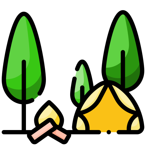 캠핑 Generic Outline Color icon