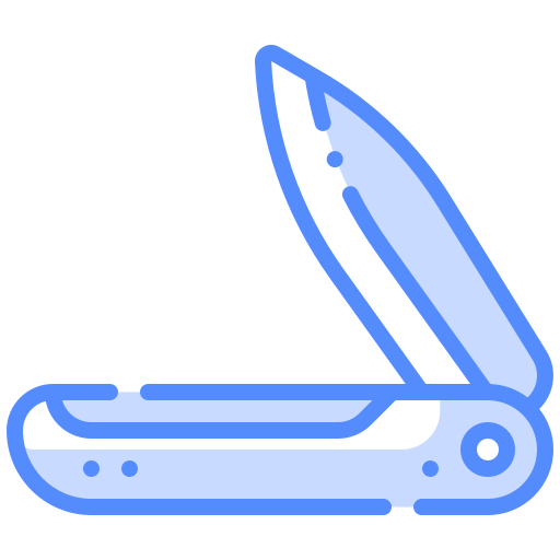 cuchillo de bolsillo Generic Blue icono