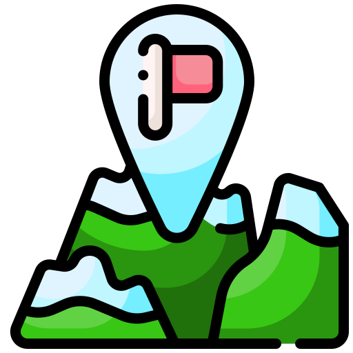 山脈 Generic Outline Color icon