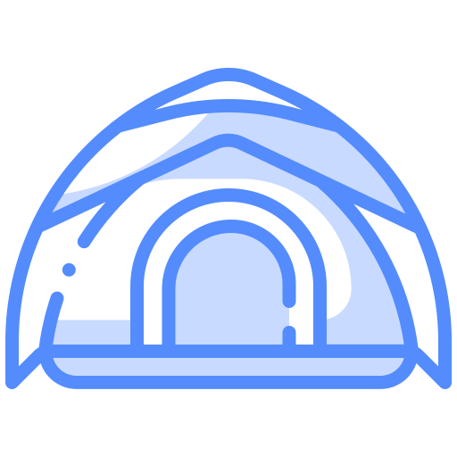 camping zelt Generic Blue icon