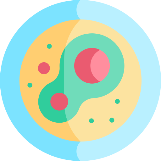 Бактерии Kawaii Flat иконка