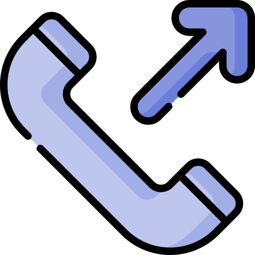 Outgoing call Special Lineal color icon