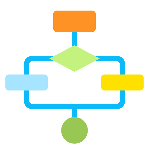 diagrama de flujo Generic Flat icono