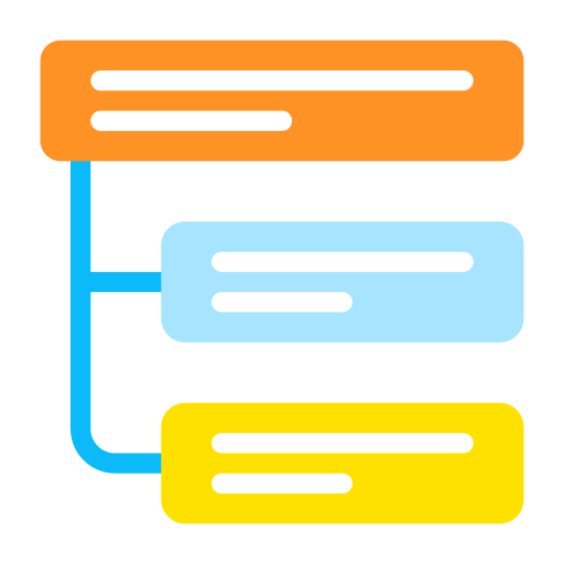 diagramma di flusso Generic Flat icona