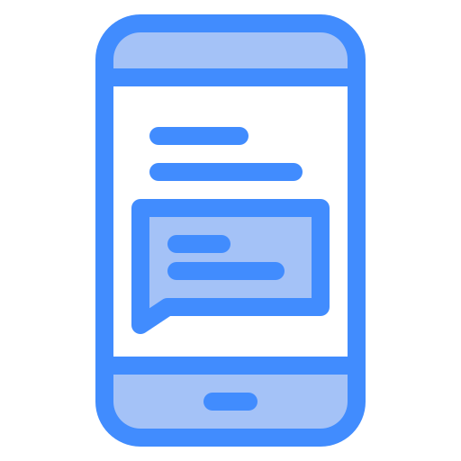 Mobile chat Generic Blue icon