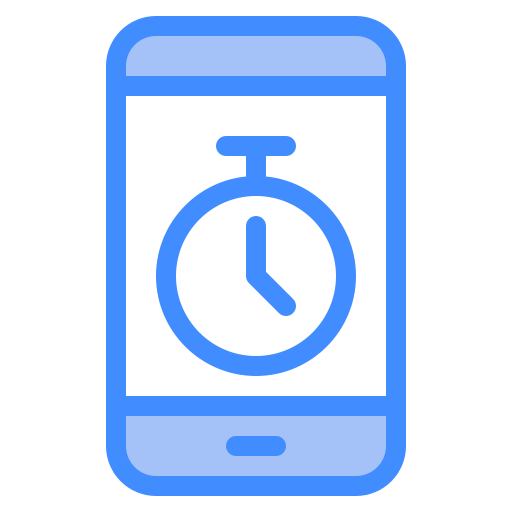 Stop watch Generic Blue icon