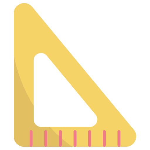 regla triangular Generic Flat icono