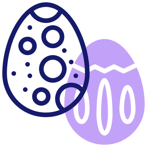 huevo de dinosaurio Inipagistudio Lineal Color icono