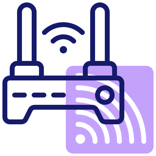 wlan router Inipagistudio Lineal Color icon