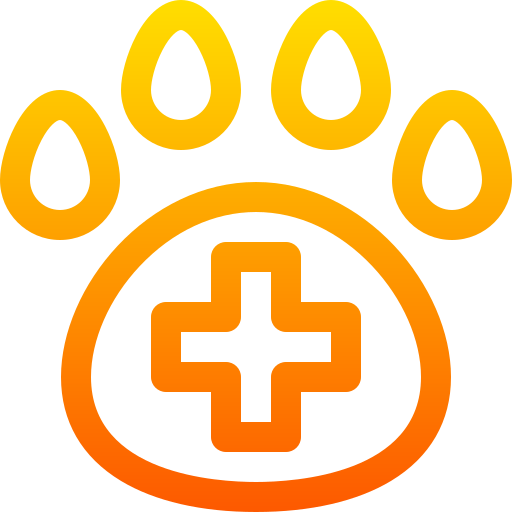 veterinario Basic Gradient Lineal color icona
