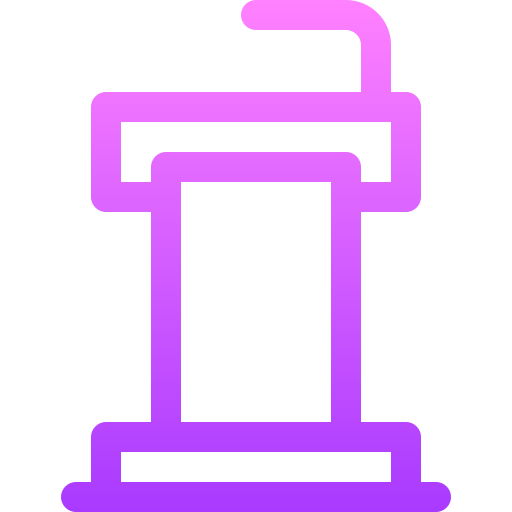 tribuna Basic Gradient Lineal color icona