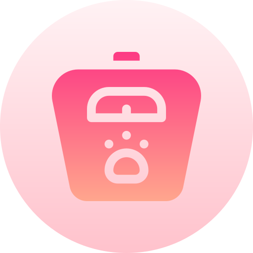 Weight scale Basic Gradient Circular icon