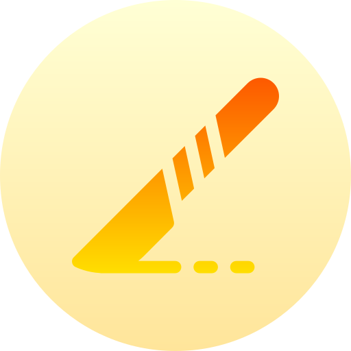 scalpel Basic Gradient Circular icoon