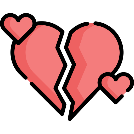 Broken heart Special Lineal color icon