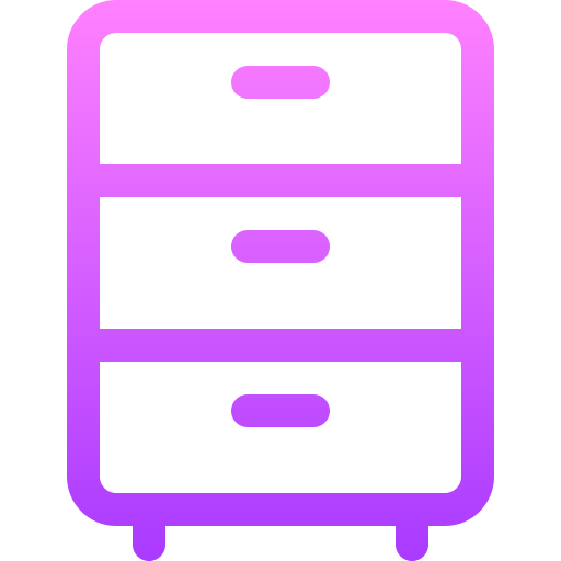 Cabinet Basic Gradient Lineal color icon