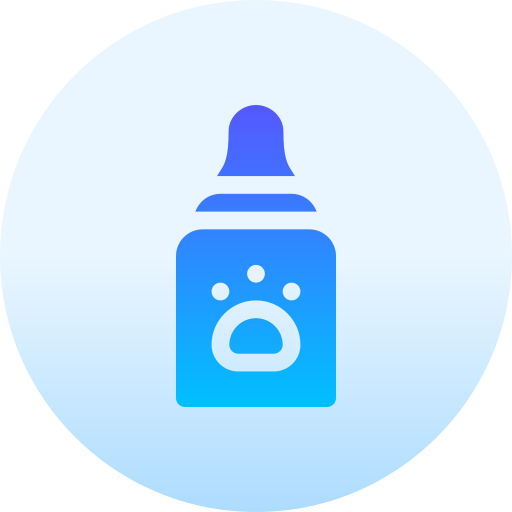 Milk bottle Basic Gradient Circular icon