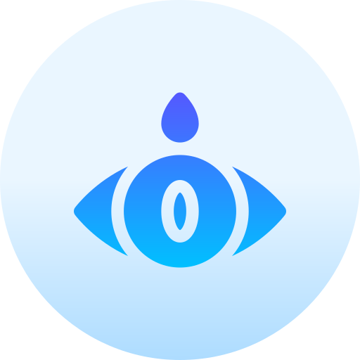 Eye drop Basic Gradient Circular icon