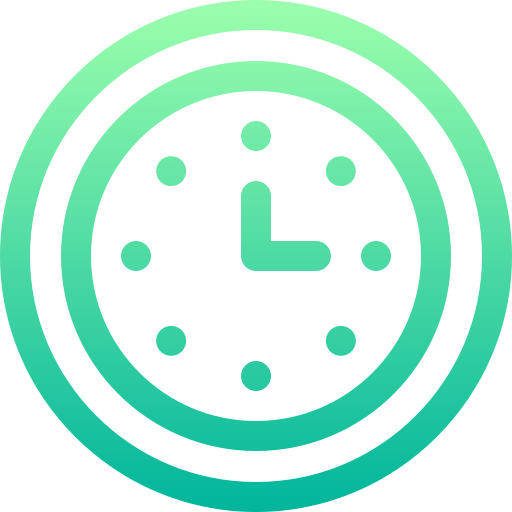 時計 Basic Gradient Lineal color icon
