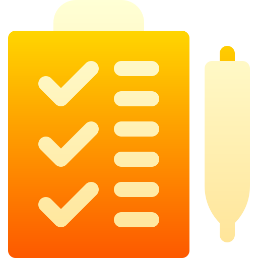 Checklist Basic Gradient Gradient icon