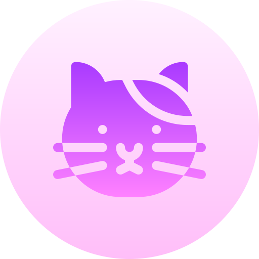 gato Basic Gradient Circular icono
