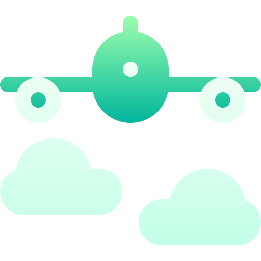 Plane Basic Gradient Gradient icon