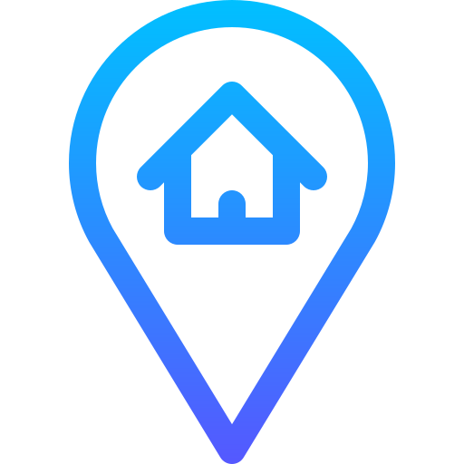 Location Basic Gradient Lineal color icon