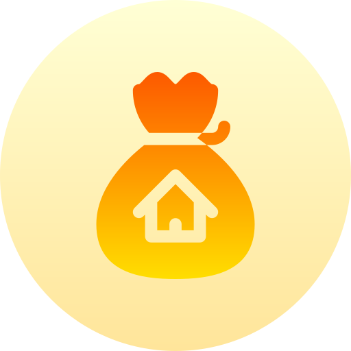 pożyczka Basic Gradient Circular ikona