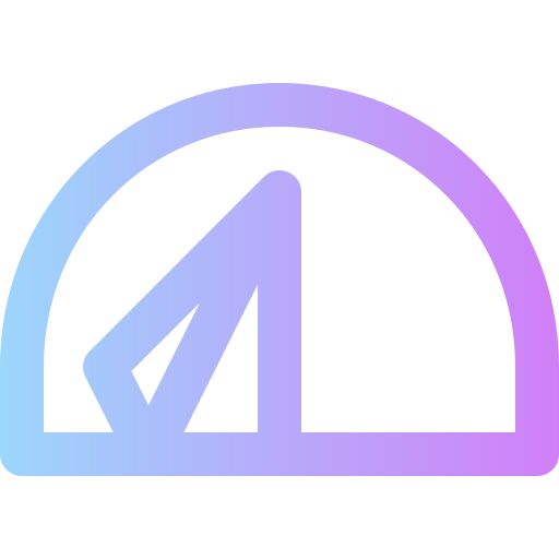 Camping tent Super Basic Rounded Gradient icon