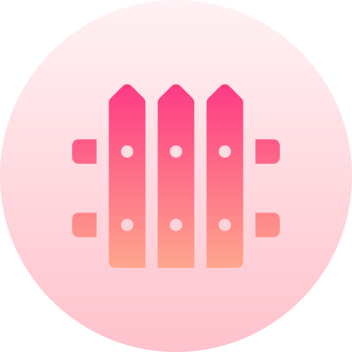 Fence Basic Gradient Circular icon