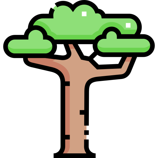 baobab Detailed Straight Lineal color ikona