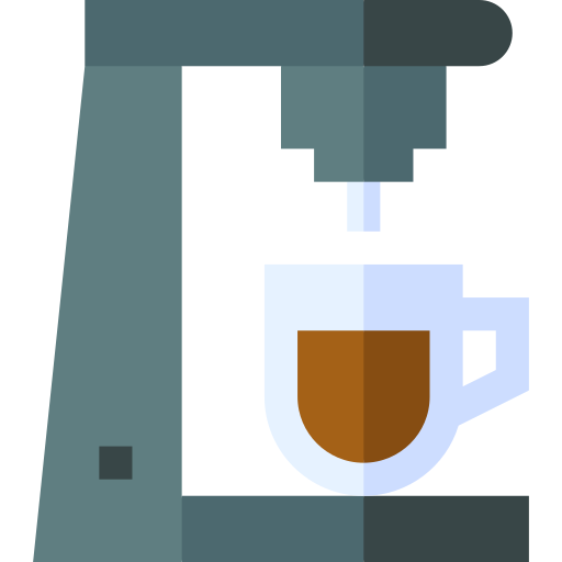 máquina de café Basic Straight Flat Ícone