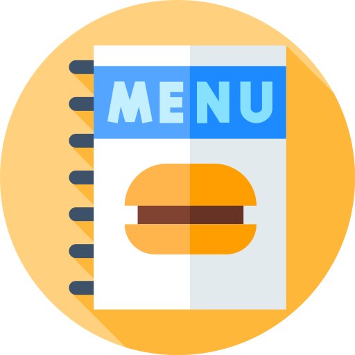 menu Flat Circular Flat ikona