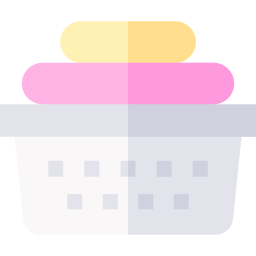 Laundry basket Basic Straight Flat icon