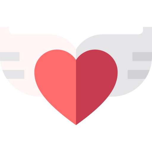 Heart Basic Straight Flat icon